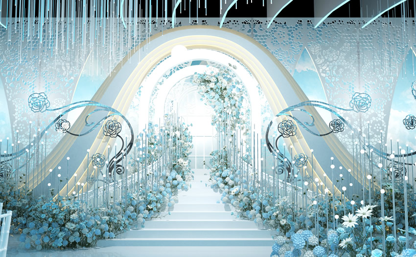 红桥釡香烙馍村水晶厅效果展示